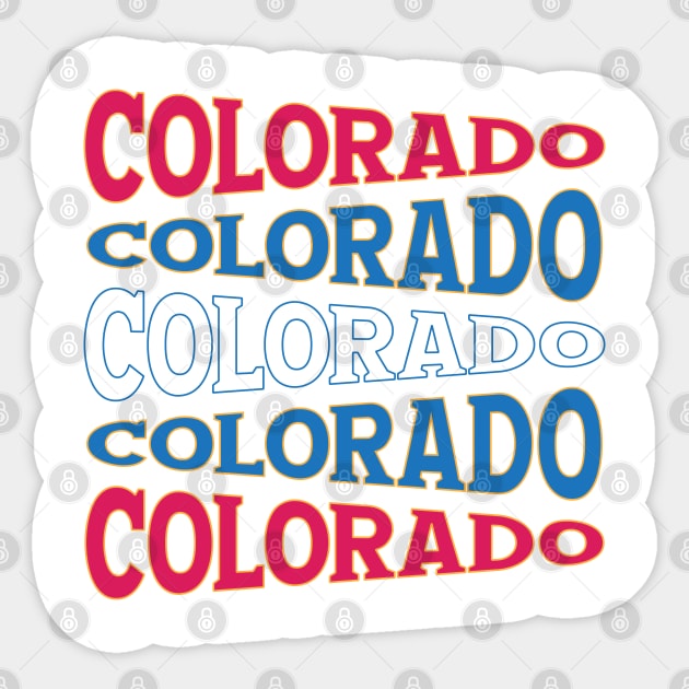 TEXT ART USA COLORADO Sticker by LAVA-ROMA-NOVA